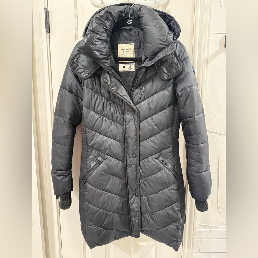 Abercrombie & fitch black puffer winter jacket
